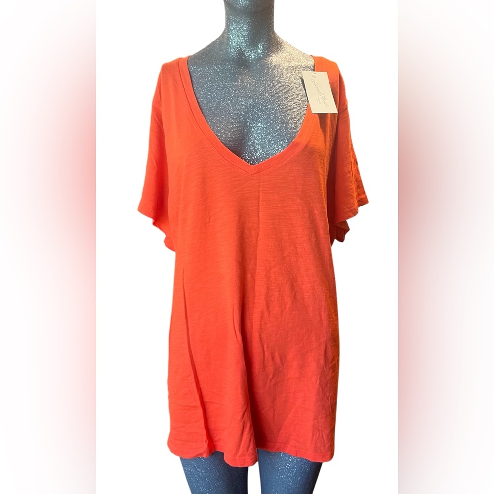 Universal Thread 3X Women's Orange V-Neck Tee